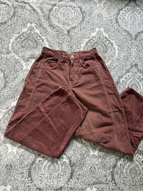 231 - We The Free Good Luck Barrel Corduroy Pants in Dusty Rose